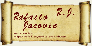 Rafailo Jačović vizit kartica